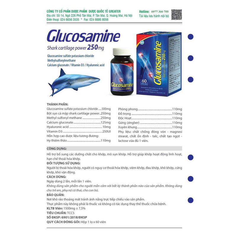 Viên Bổ Sung Glucosamine