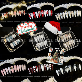  Nail box giáng sinh noel xinh - móng tay giả noel đẹp đủ màu sắc 