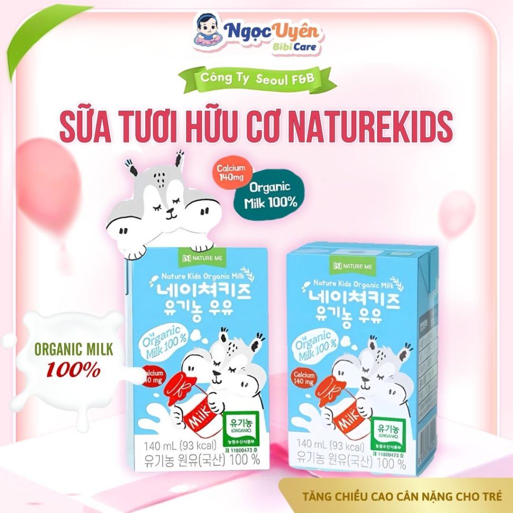 [DATE MỚI] Sữa Hữu Cơ NatureKids Phát Triển Chiều Cao,Trí Não- Hỗ Trợ Tiêu Hóa Cho Bé