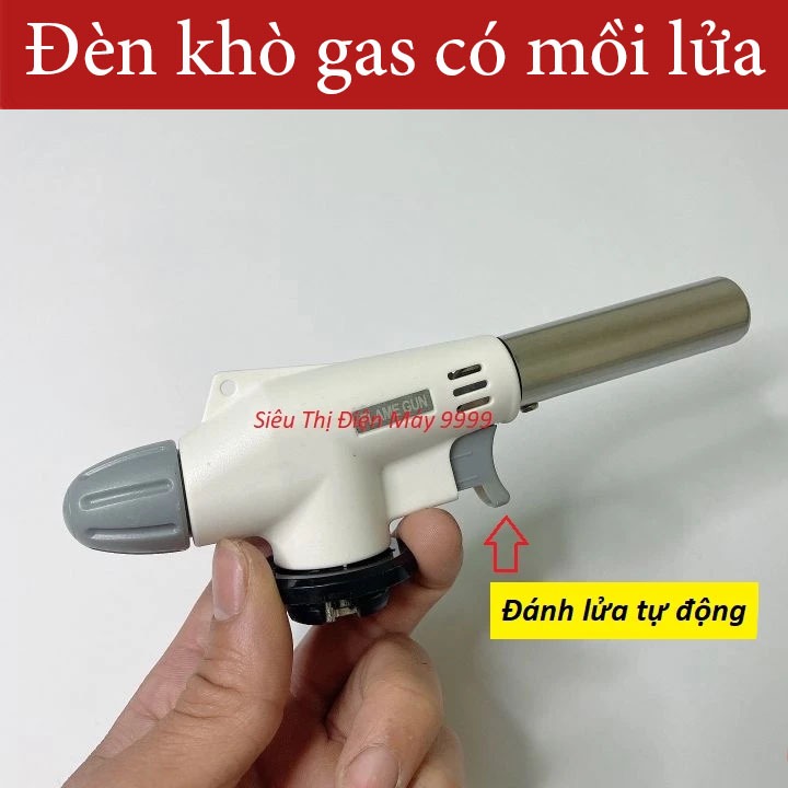 Đầu khò gas, đèn khò ga có mồi lửa sử dụng cho bình gas mini