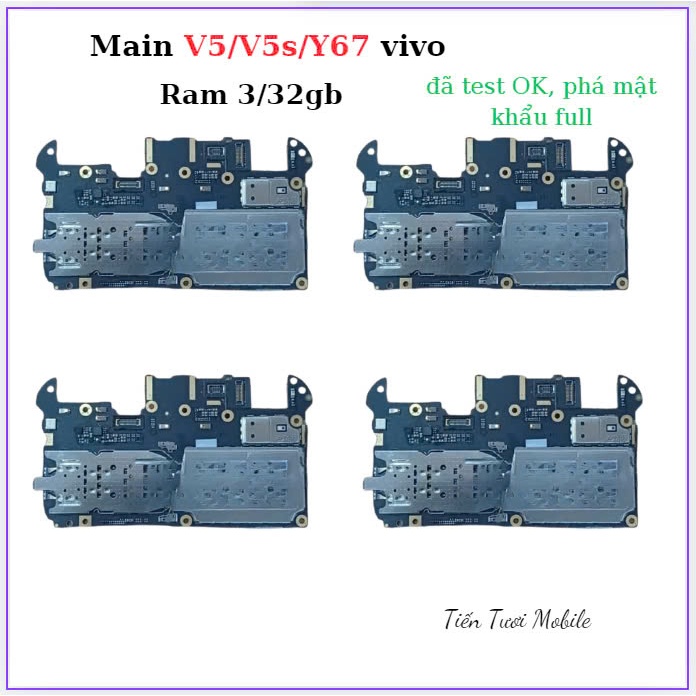 Main vivo v5,v5s,y67,đã test full ok