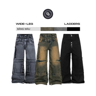 Bad Choices | Quần Wide-legs jeans LADDERS thiết kế 2 lưng StreetStyle