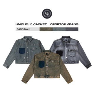 Bad Choices | Áo khoác JEANS form croptop UNIQUELY phong cách Menswear