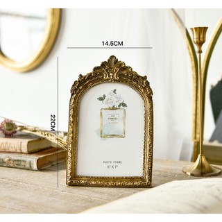 Khung Ảnh Vòm Vàng 13x18cm Sang Trọng Trang Trí Cho Những Bữa Tiệc Sang Trọng Hoặc Trang Trí Nhà Cửa