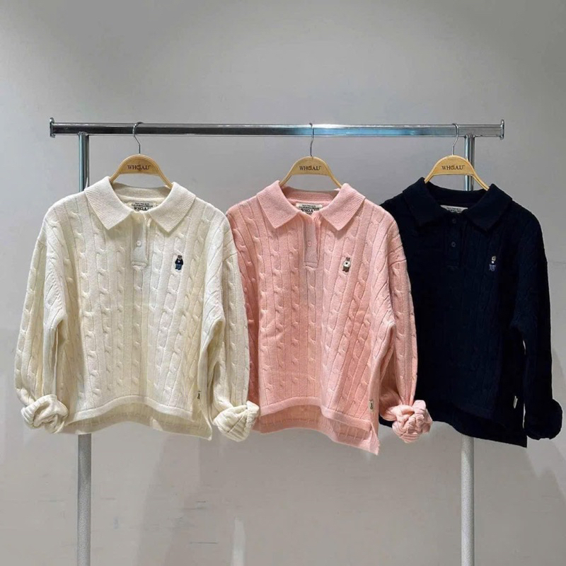 [ Có Sẵn ] Áo Len Polo Whoau Chính Hãng