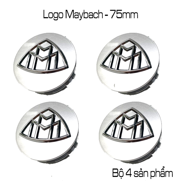 Logo mâm xe Maybach, Chụp mâm xe Maybach, Logo chụp Lazang xe Maybach. (Loại 75mm) Logomaybach75