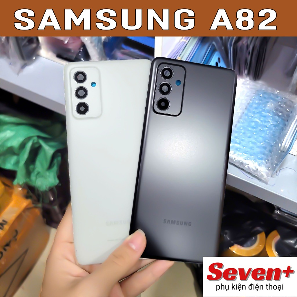 Nắp lưng Samsung A82 5G kèm kính camera, ron keo