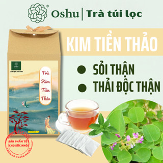 Trà kim tiền thảo linh chi OSHU 8 vị hỗ trợ trị sỏi thận sỏi bàng quang thận yếu tiểu đêm viêm tiết niệu 