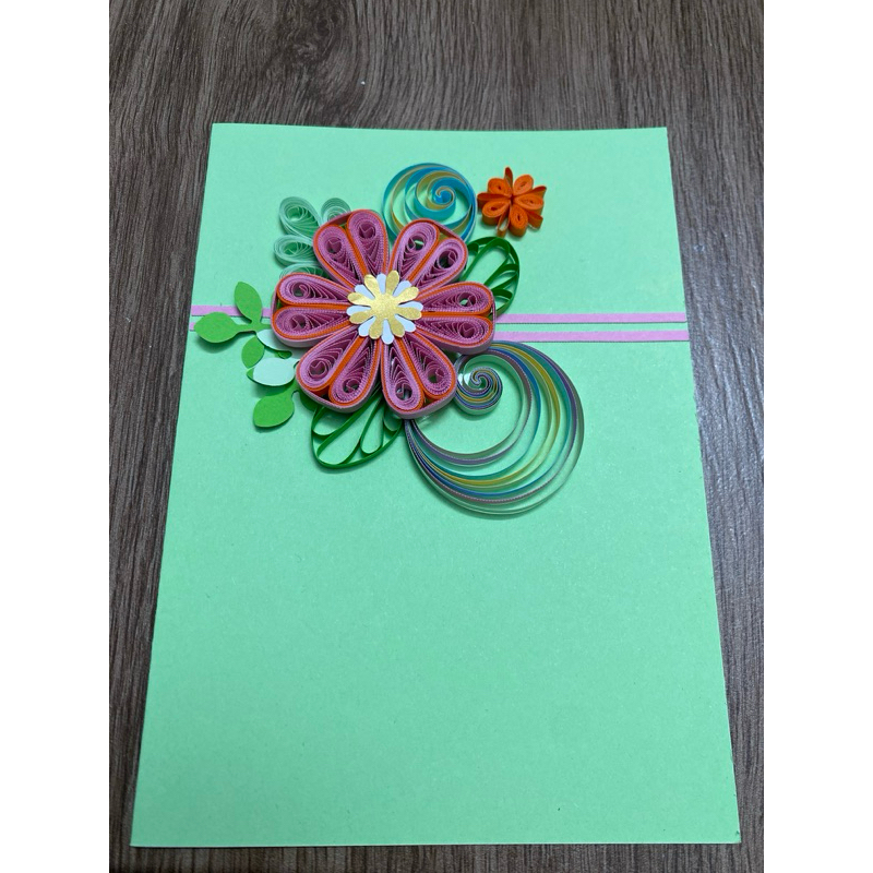 Thiệp Quilling giấy xoắn handmade