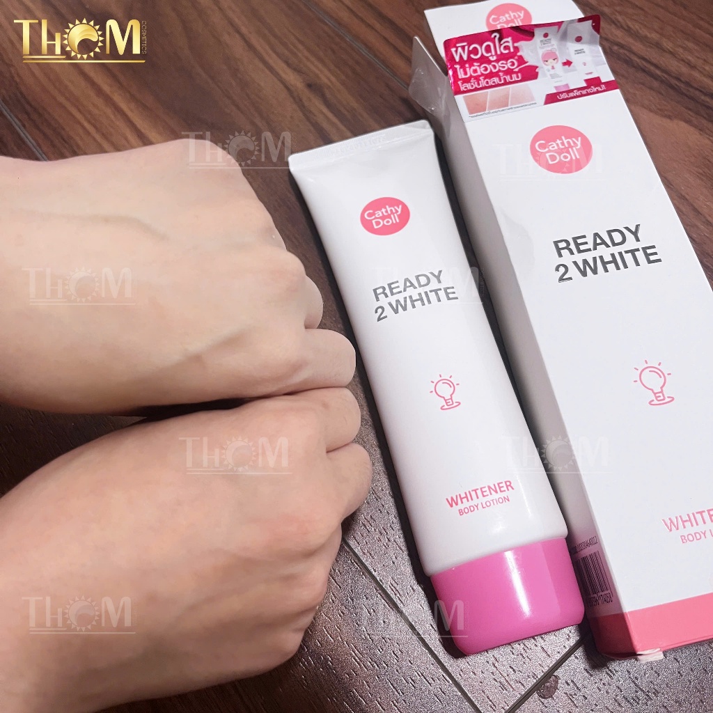 LOTION MAKE UP BODY CATHY DOLL - Sữa dưỡng thể trắng da tức thì Cathy Doll Ready 2 White nâng tone