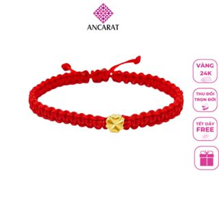  Vòng tay trang sức Cỏ Bốn Lá vàng 24k may mắn Ancarat 