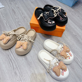 Dép lê nữ- Dép sục nữ buộc dây đính nơ dễ thương-MSP 8080+B1 MIMI