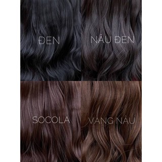 Tóc cột xoăn ngắn d16 kèm ảnh thật bên phải
