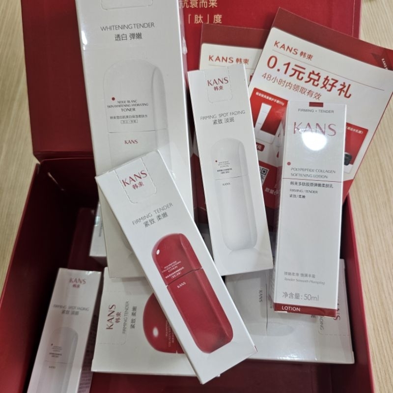 Bộ sản phẩm Kans- Bộ Sản Phẩm chăm sóc da Kans Đo-Trắng