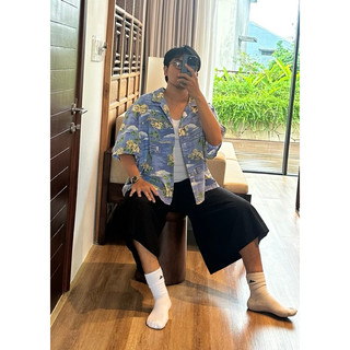 Quần Jorts ống to Nam Nữ Brand Hàn eo thun Vải mát