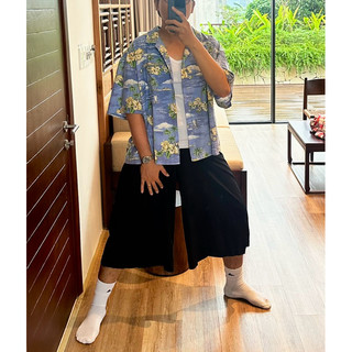 Quần Jorts ống to Nam Nữ Brand Hàn eo thun Vải mát