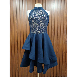 HELLO MOLLY thanh lý - Đầm xòe cổ yếm bymo - Size M