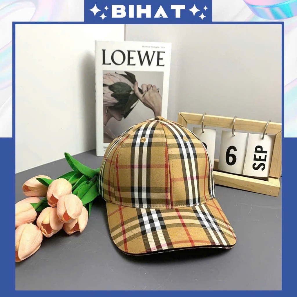 Nón kết nón tai bèo caro trẻ trung năng động, Mũ đôi đẹp MU227