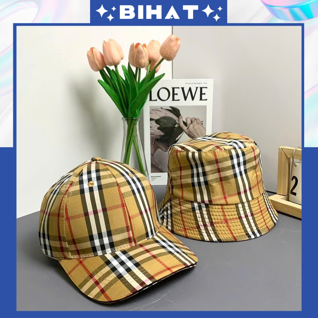 Nón kết nón tai bèo caro b..b...r trẻ trung năng động, Mũ đôi đẹp MU276.2