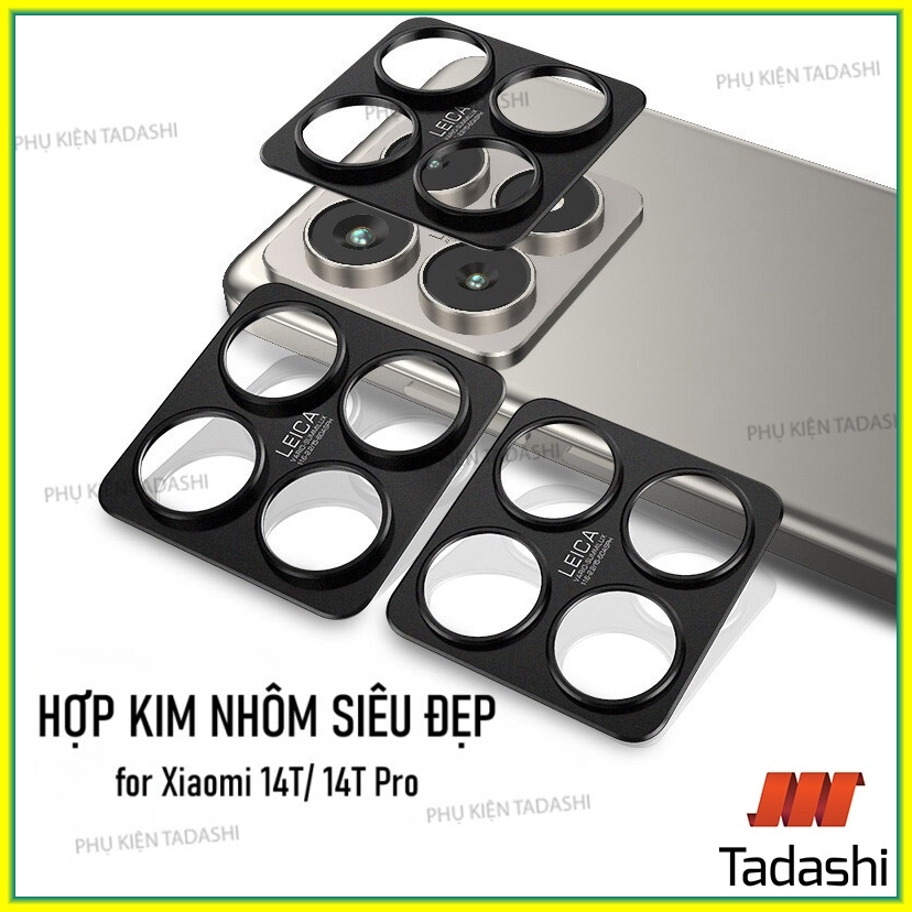 Miếng Kim Loại Bảo Vệ Camera Xiaomi 14T/ 14T Pro, 13T/ 13T Pro - HỢP KIM NHÔM Miếng dán camera chống trầy xước nứt vỡ