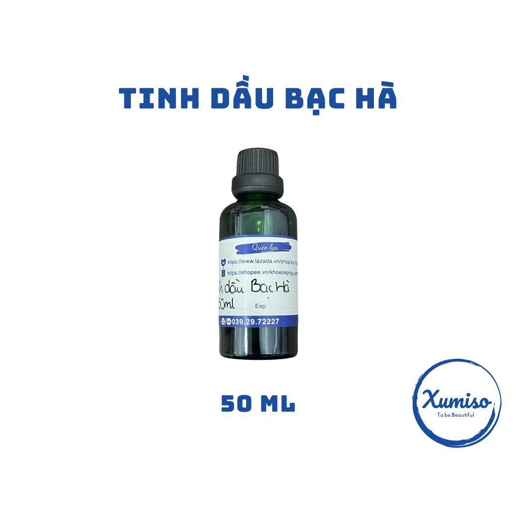 [HCM] Tinh Dầu Bạc Hà - tinh dầu xông phòng- nguyên liệu mỹ phẩm xumiso 10mL, 50mL