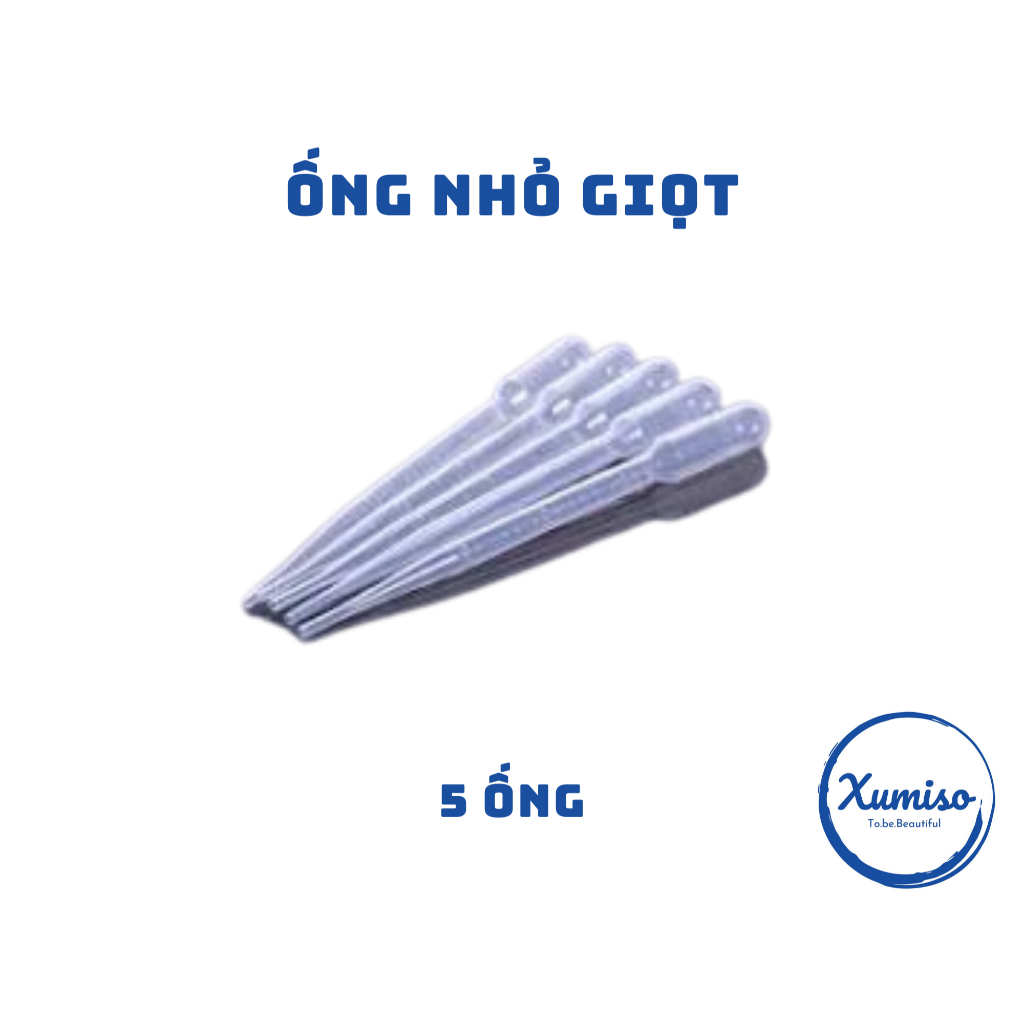 [HCM] Ống bóp nhỏ giọt 3ml - dụng cụ mỹ phẩm Xumiso - 5 ống