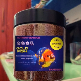 (COMBO 3 HỘP)Cám cá vàng, cá koi, bảy màu Nutrien Granules 45 đạm tăng size nhanh, lên màu tốt