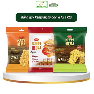 [ Date Mới ] Bánh quy Kenju Richy vị rau củ túi 192g (16 gói x 12g)