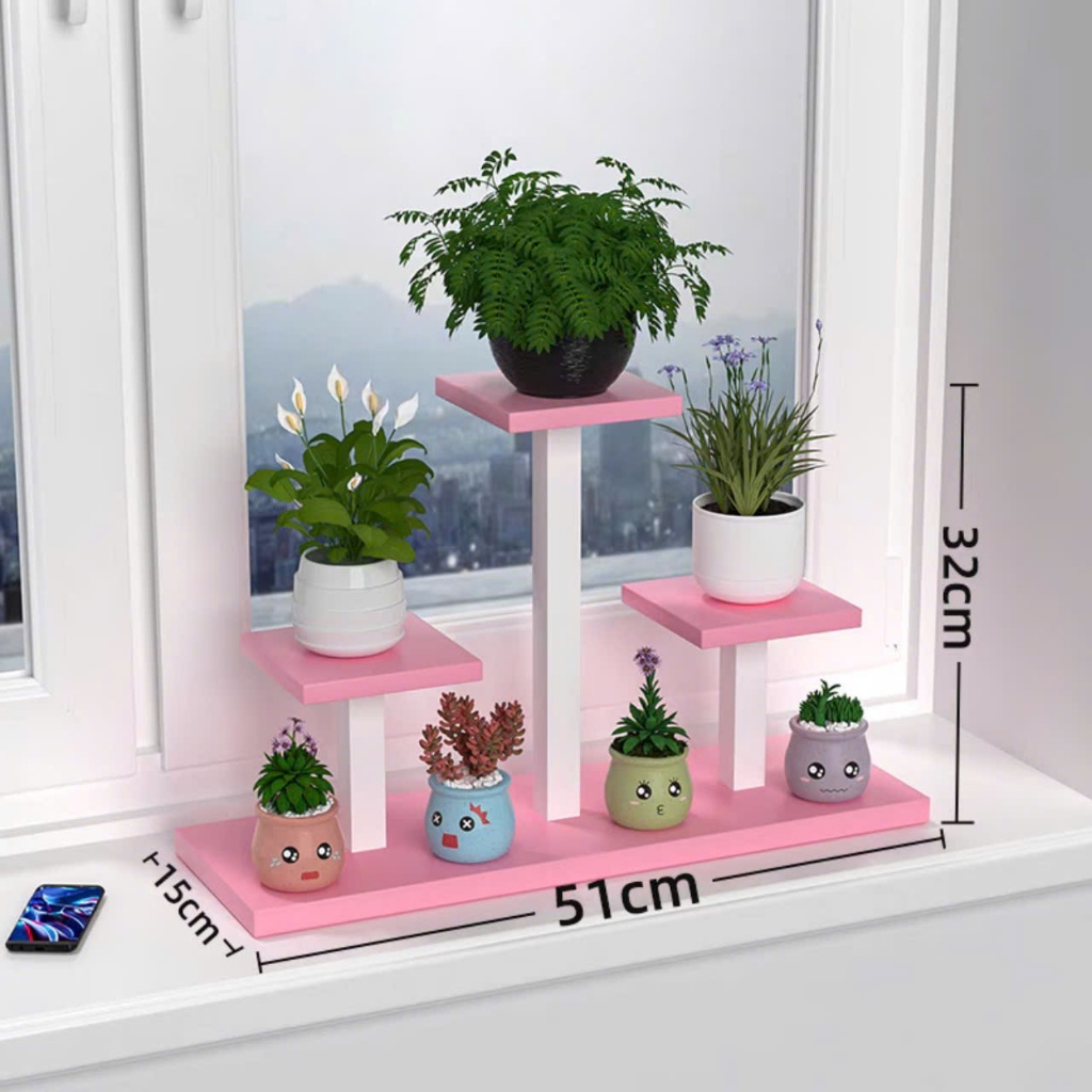 Kệ trưng cây kiểng bàn làm việc, kệ decor, nhỏ gọn tinh tế làm tăng tính thẩm mỹ cho góc làm việc của bạn VNH-575