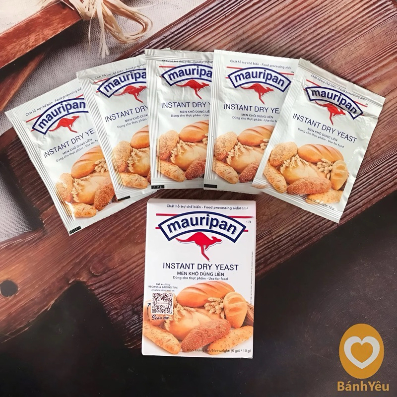 Men khô lạt Mauripan/Men nở làm bánh mì, bánh pizza - PL57