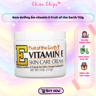 Kem dưỡng ẩm vitamin E Fruit of the Earth 113g