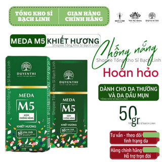 Kem chống nắng M5 Khiết Hương Duyên Thị Bách Y Sâm - MEDA M5 Chuyên Cho Da Dầu Mụn Giúp Da Trắng Sáng 50ml