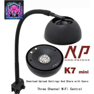 Đèn NOOPSYCHE K7 MINI v3 CHẮN SÁNG kèm choá  ĐÈN LED CHO HỒ CÁ BIỂN