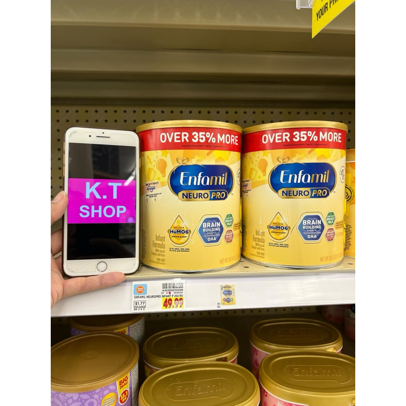 Bill Mỹ bay air - Sữa bột Enfamil ENFAMIL Neuropro -size 204g / 890g / 1.03kg / 587g / 802g (neuro p