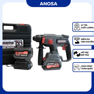 Máy Khoan Bê Tông DRAMA 21V Model: 5020 FLEX Lực Đập 1.7J Động cơ Không Chổi Than