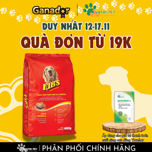 Thức ăn hạt cho chó trưởng thành vị Bò Ganador FIB'S