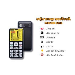 Điện thoại sóng 4G cao cấp dành cho người già, người cao tuổi loa to, số to dễ nhìn, pin khỏe chính hãng MXMID, viettel
