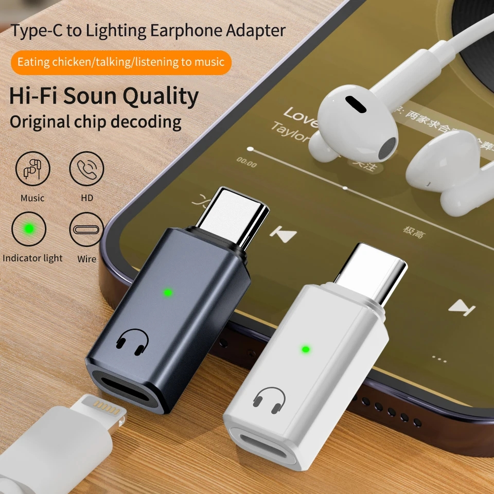 BỘ CHUYỂN TAI NGHE VÀ MICRO TỪ LIINGNINH SANG TYPE C CHO ĐIỆN THOẠI PHONE16.