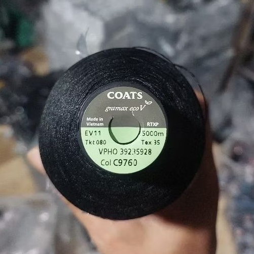 Chỉ Vắt Sổ Coats Gramax Tex 35 5000m Đen