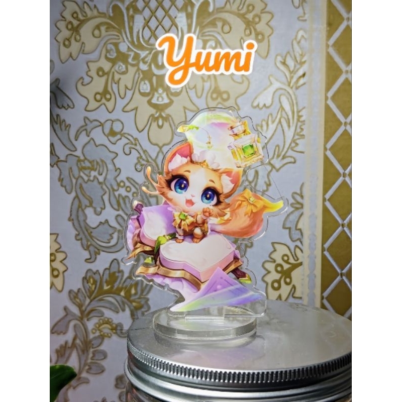 Mô hình Yumi liên minh huyền thoại. Standee Yumi linh thú tí nị