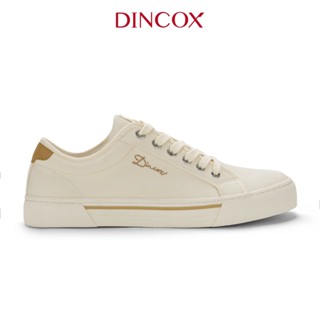 Giày Sneaker Vải Canvas Dincox Nam Nữ E12 Cream Thời Trang