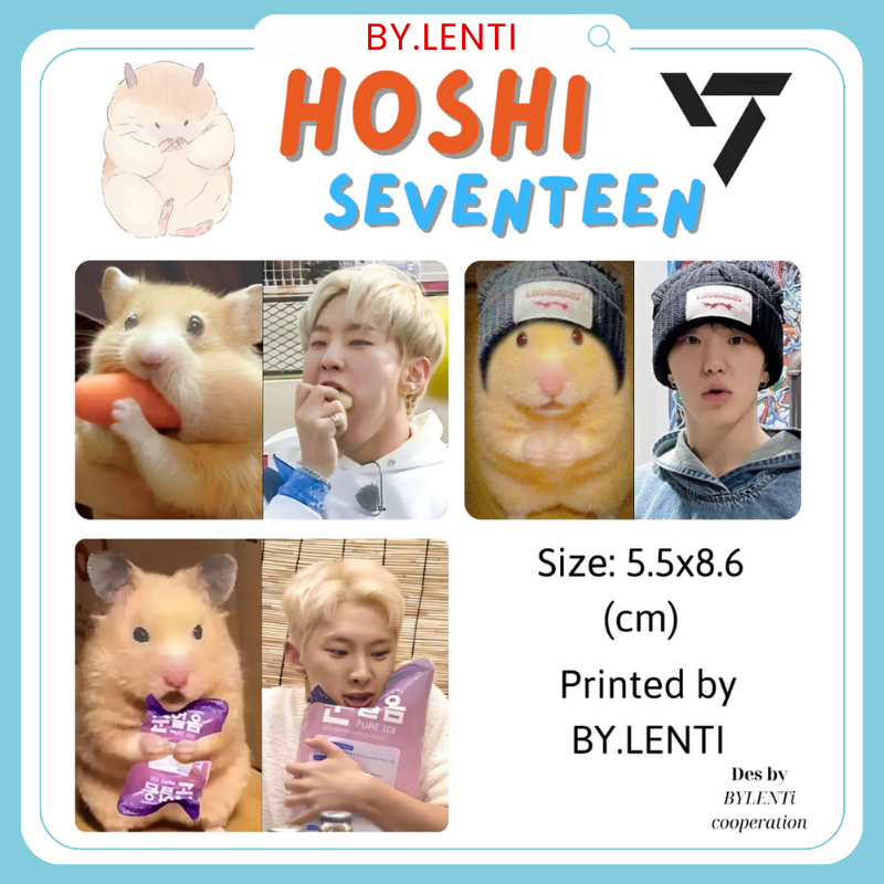 [SEVENTEEN] HOSHI card lenti chuột hamster [by Bylenti]