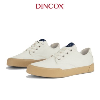 Giày Sneaker Vải Canvas Nam E22 White  Dincox Shoes