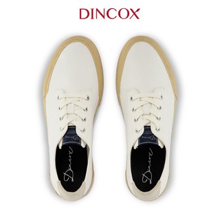 Giày Sneaker Vải Canvas Nam E22 White  Dincox Shoes