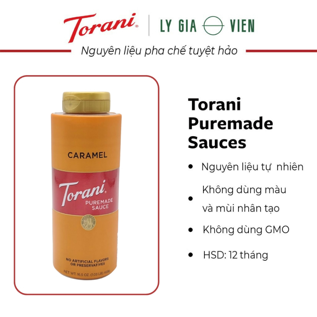 Sốt Torani Puremade Sauce 468g