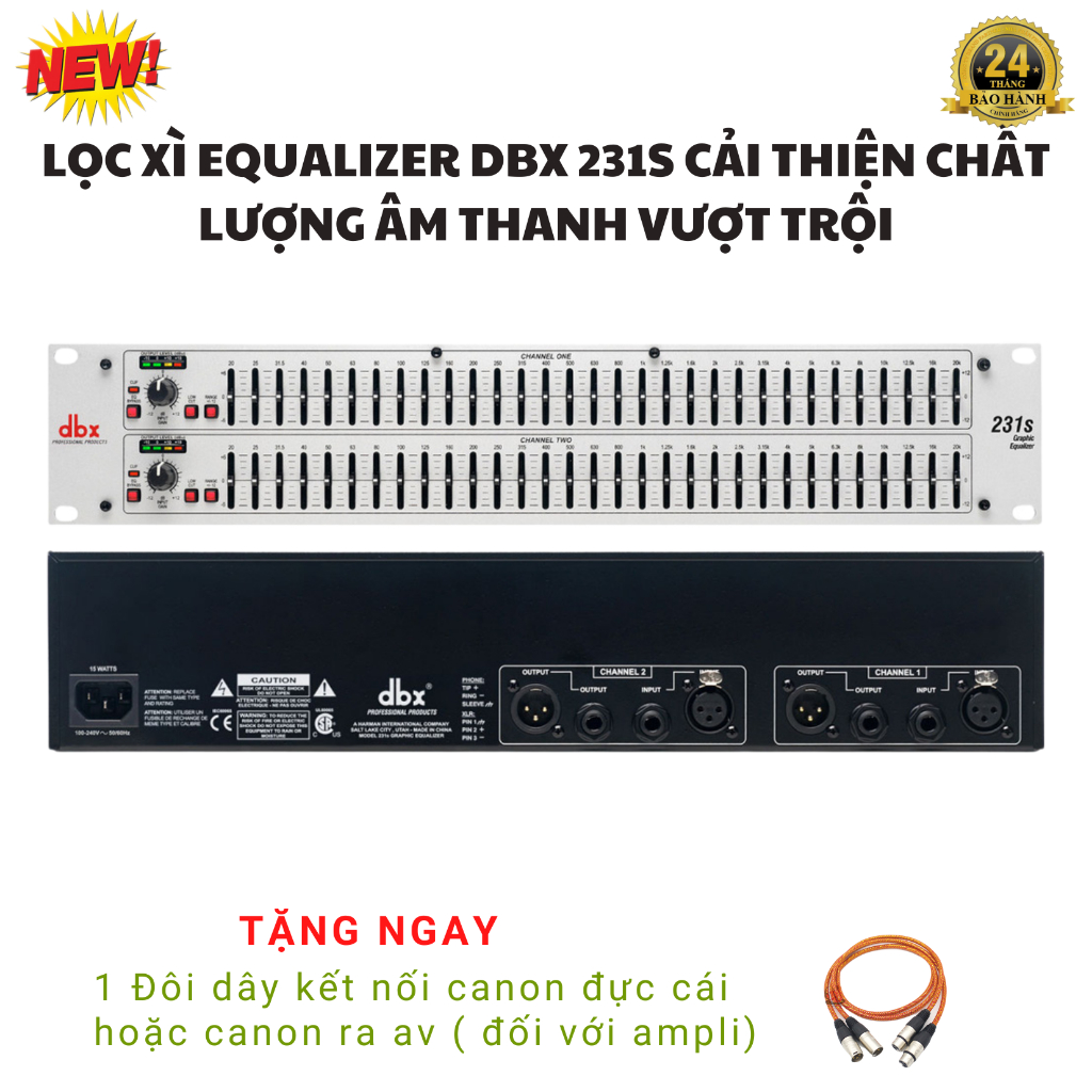 Lọc xì Equalizer DBX 231S hàng loại 1, cải thiện chất lượng âm thanh vượt trội