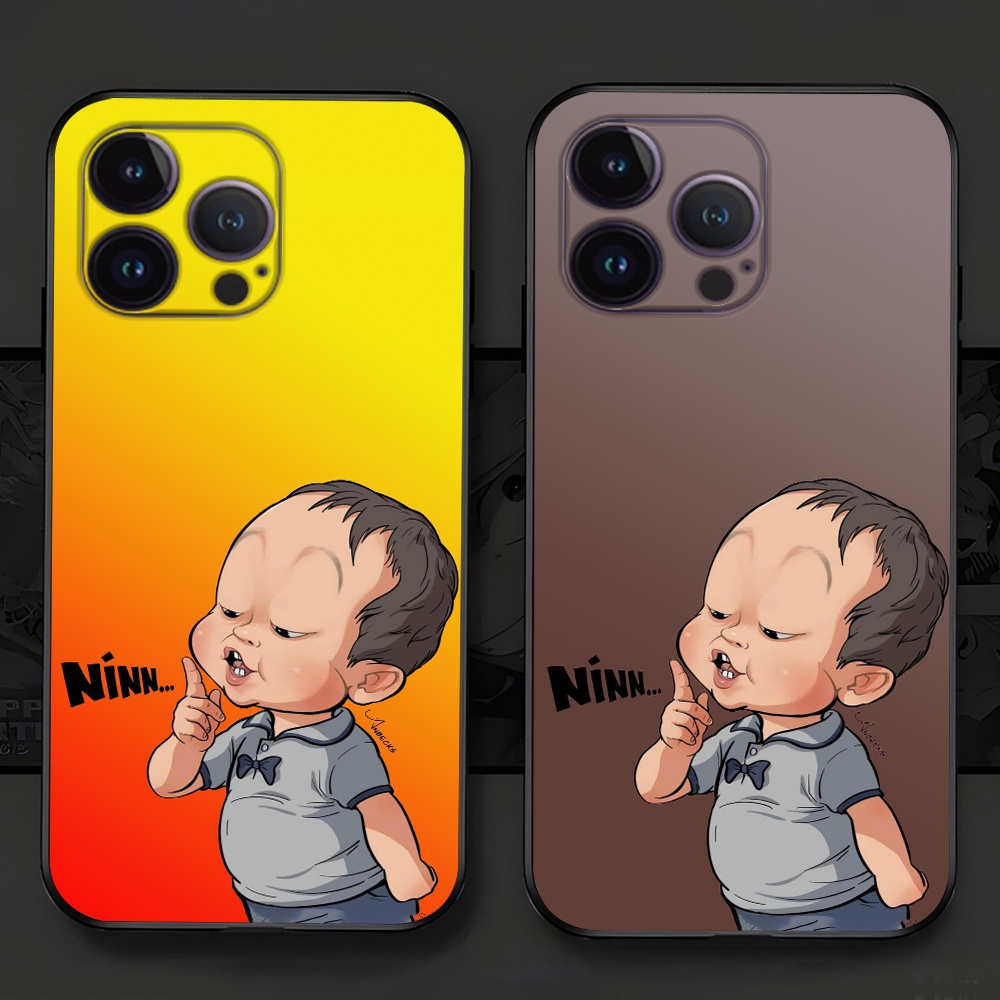 ốp lưng Iphone 14 / ip 14 pro / ip 14 pro max / ip 14 plus in hình cậu bé NÍN cute nhiều màu
