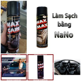 Xịt dưỡng bóng và làm sạch da ghế WAX MAX - Dung dịch xịt dưỡng làm bóng và bảo vệ da Waxmax