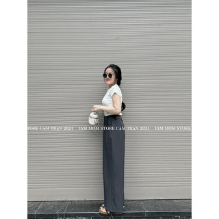 Quần vải suông nấm túi bổ