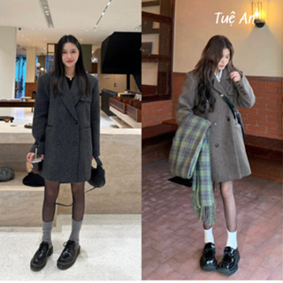  Áo Khoác Dạ Nữ Dáng Lửng Form Rộng,Áo Khoác Măng Tô Thanh Lịch Cao Cấp Q.C  Mã TA072  